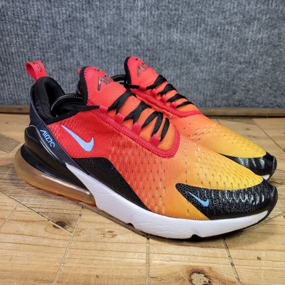 Nike Air Max 270 Mens 11.5 Athletic Running Shoes Sneakers Sunset DQ7625-600 - Picture 1 of 11